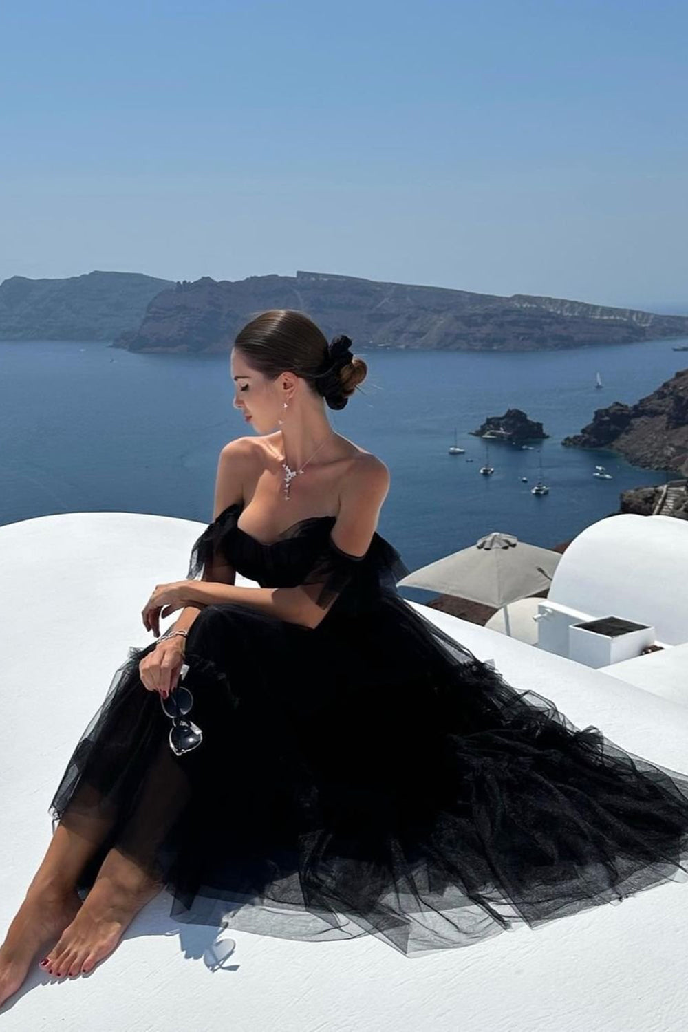 Black Homecoming Dresses A-Line Corset Ruffled Tulle Prom Dress