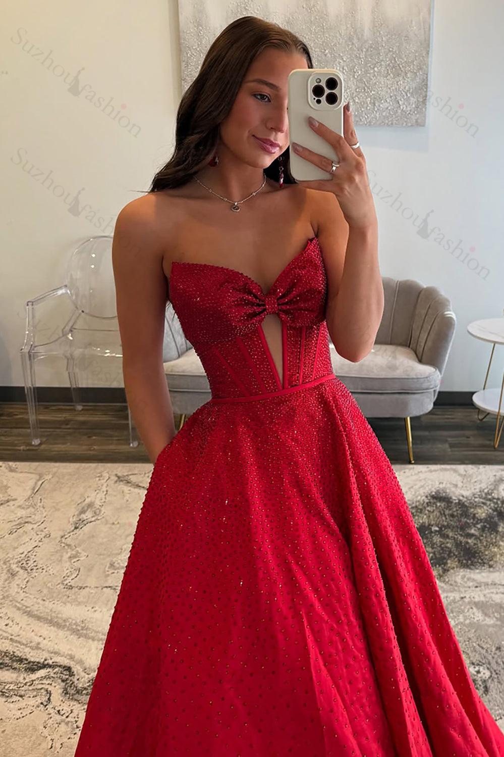 Black Prom Dress Sweetheart A Line Formal Dress With Beadings