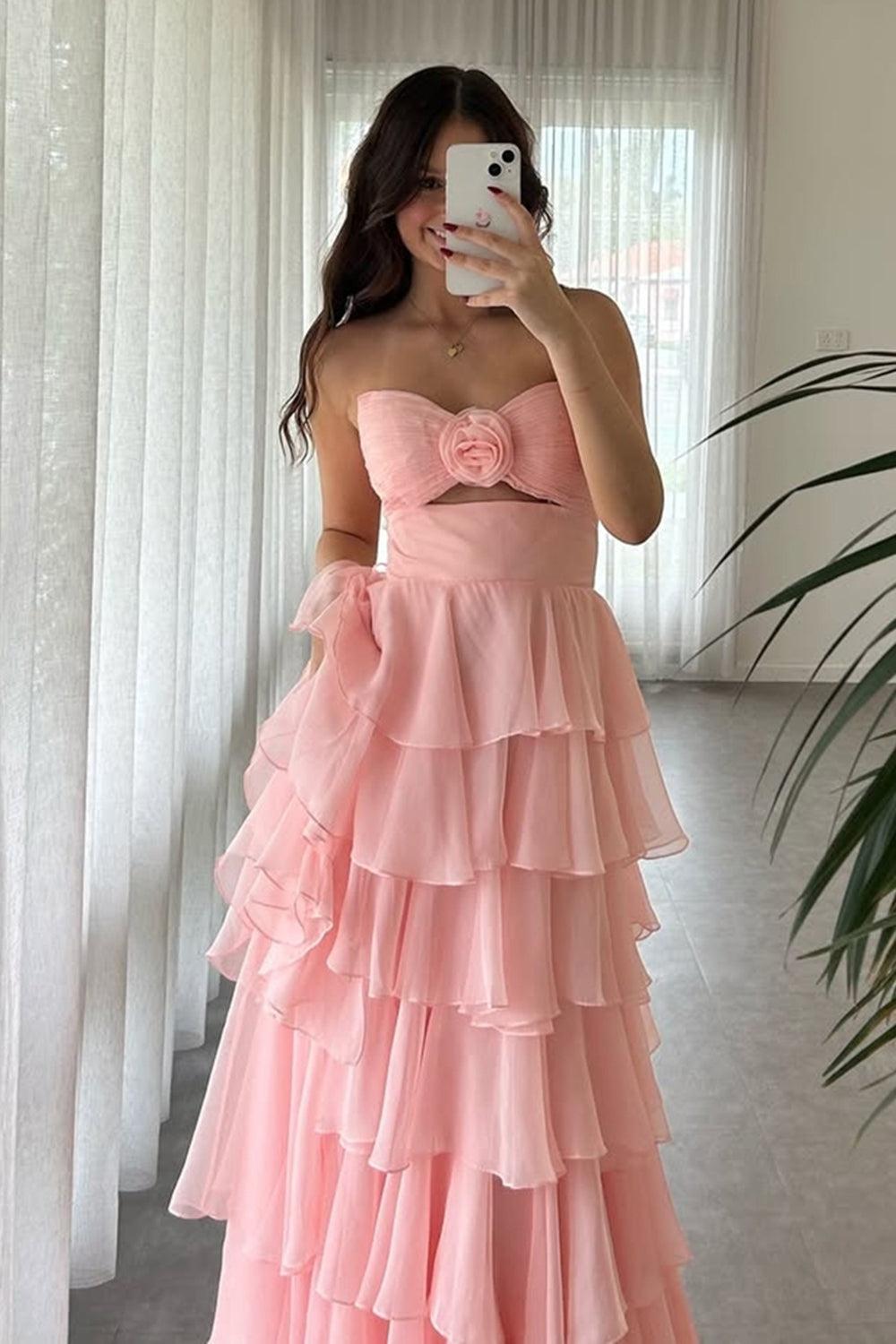 Black Prom Dress White Prom Dress Sweetheart Ruffled Long Formal Dress With Slit