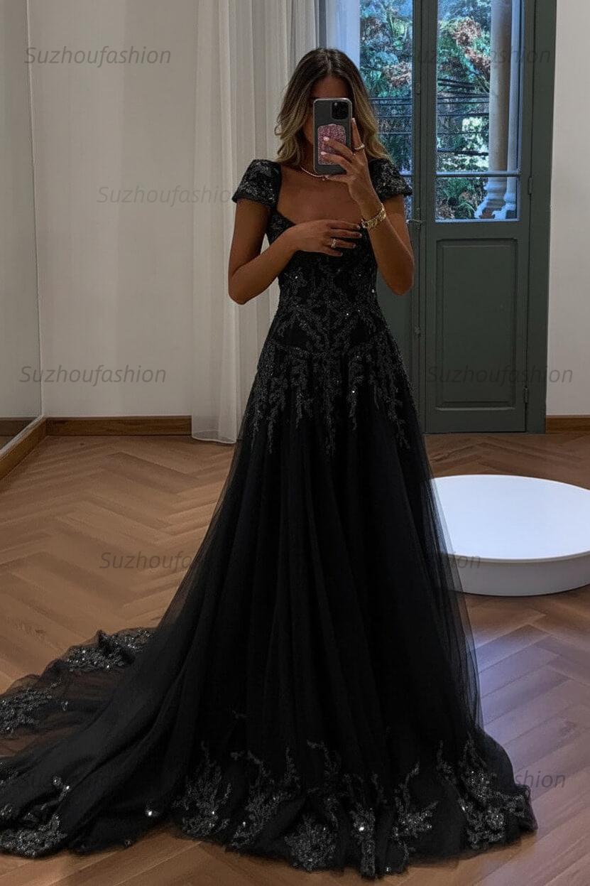 Suzhoufashion Gorgeous A Line Sweetheart Light Green Long Prom Dress With Appliques Formal Evening Gown