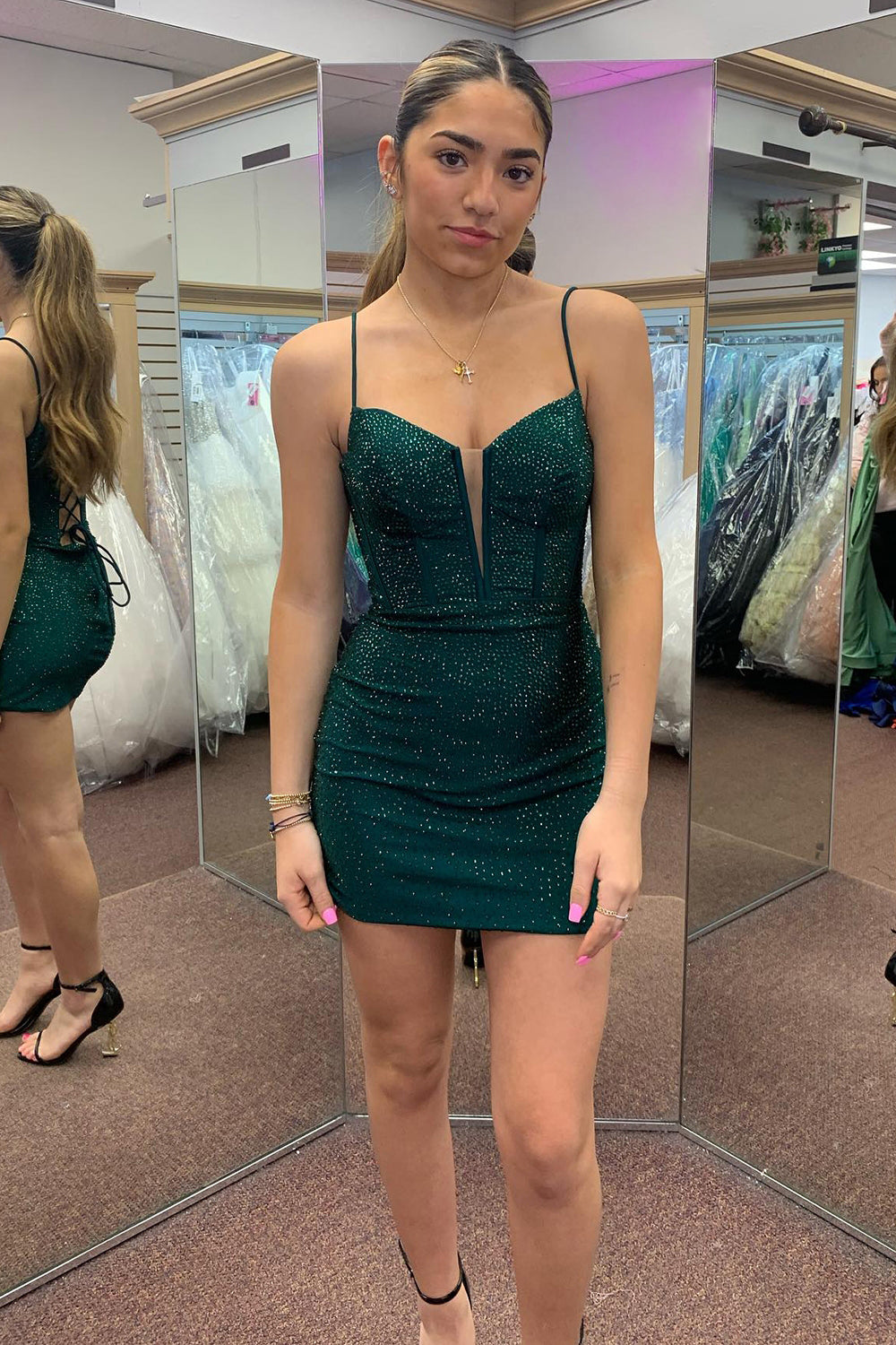 Blue Homecoming Dresses Corset Top Beaded Tight Short Cocktail Dresses