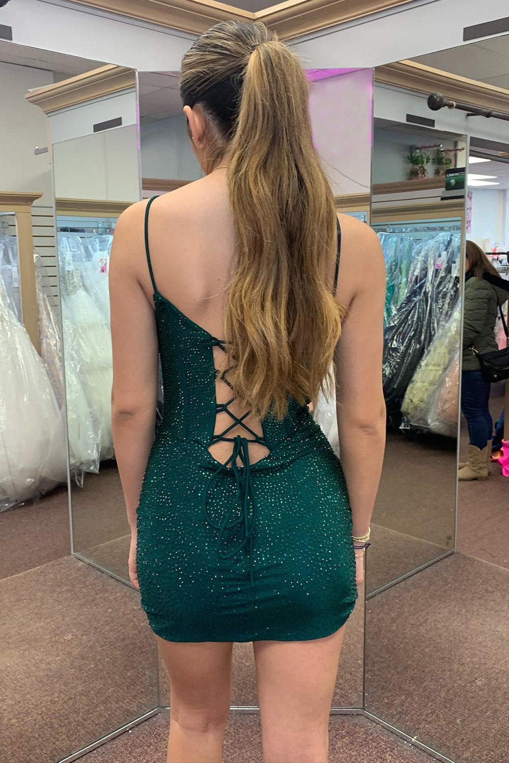 Blue Homecoming Dresses Corset Top Beaded Tight Short Cocktail Dresses
