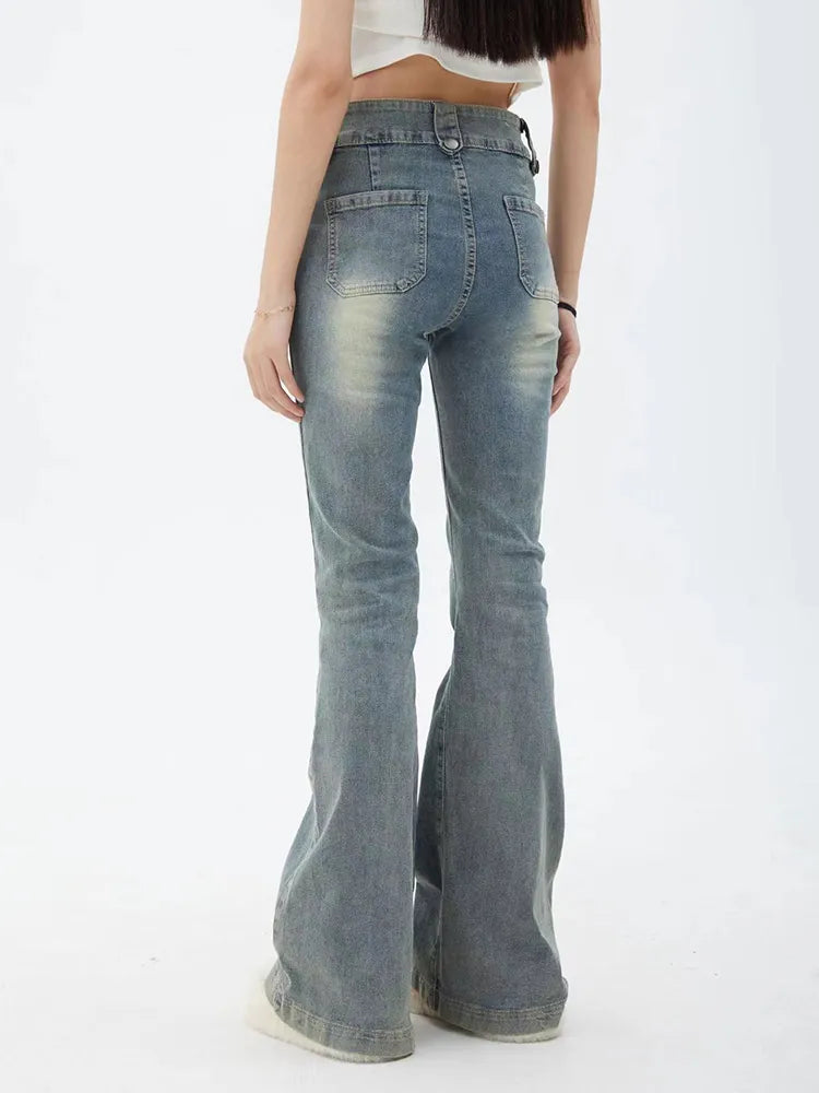 Harajuku Streetwear Chic 2000s Tide Trousers Y2K Bell Bottom