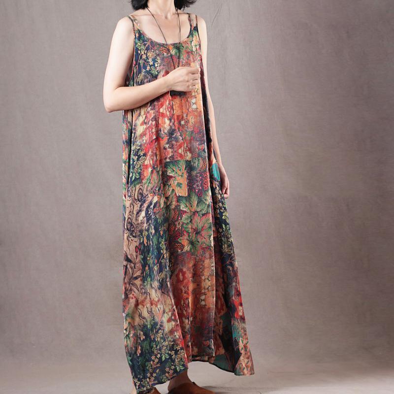 Bohemian multicolor clothes For Women Spaghetti Strap summer Dresses