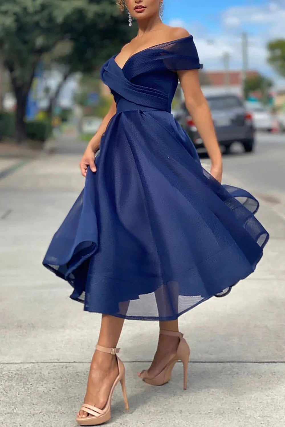 Burgundy Homecoming Dresses Off The Shoulder Prom Dress