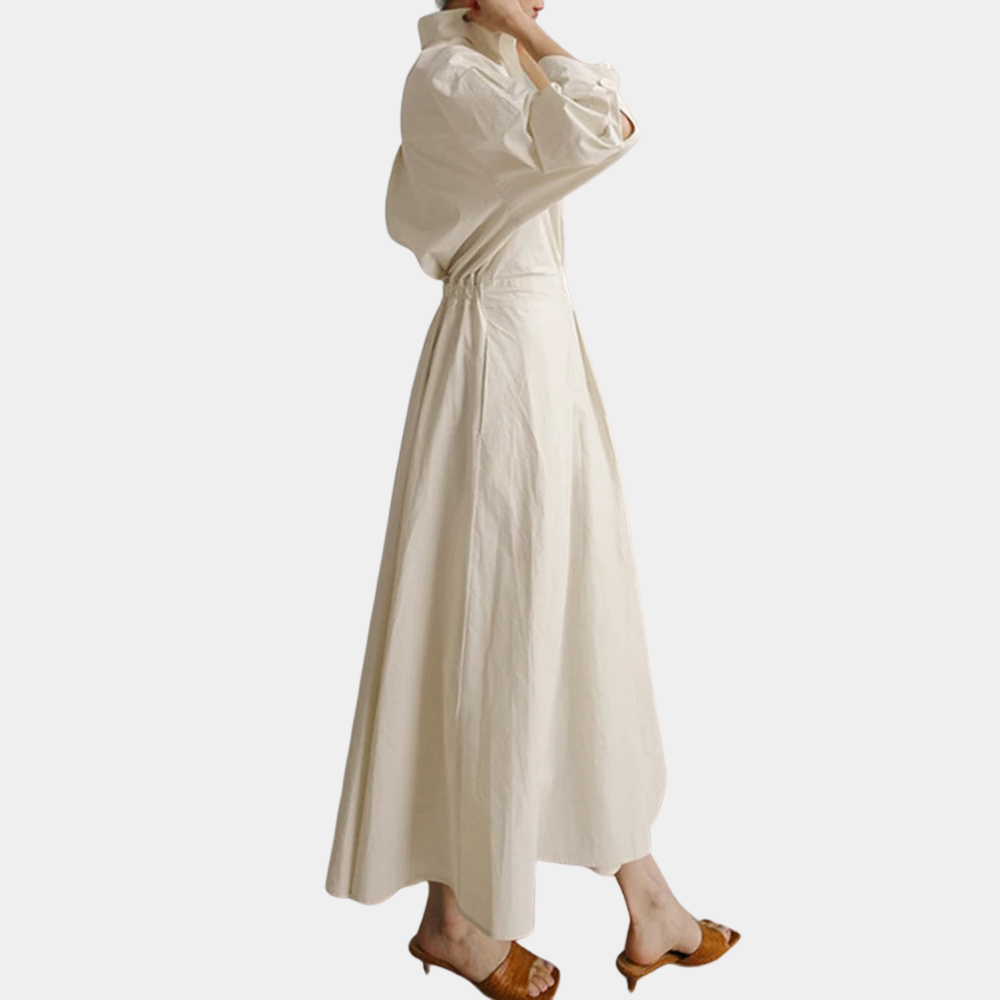 Niki Long Linen Dress for Women Modern Trendy Look