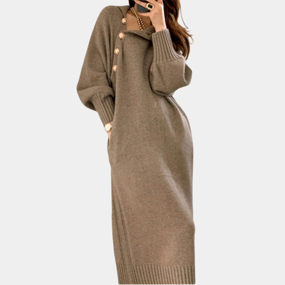 Ninfa Elegant and Warm Dress for Women Minimalist Chic Style