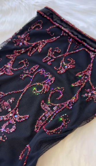 Gorgeous Sheath Strapless With Beads Long Tulle Prom Dresses Evening Dress
