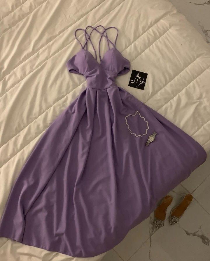 16th Birthday A Line Spaghetti Straps Lilac Homecoming Dresses Party Dress