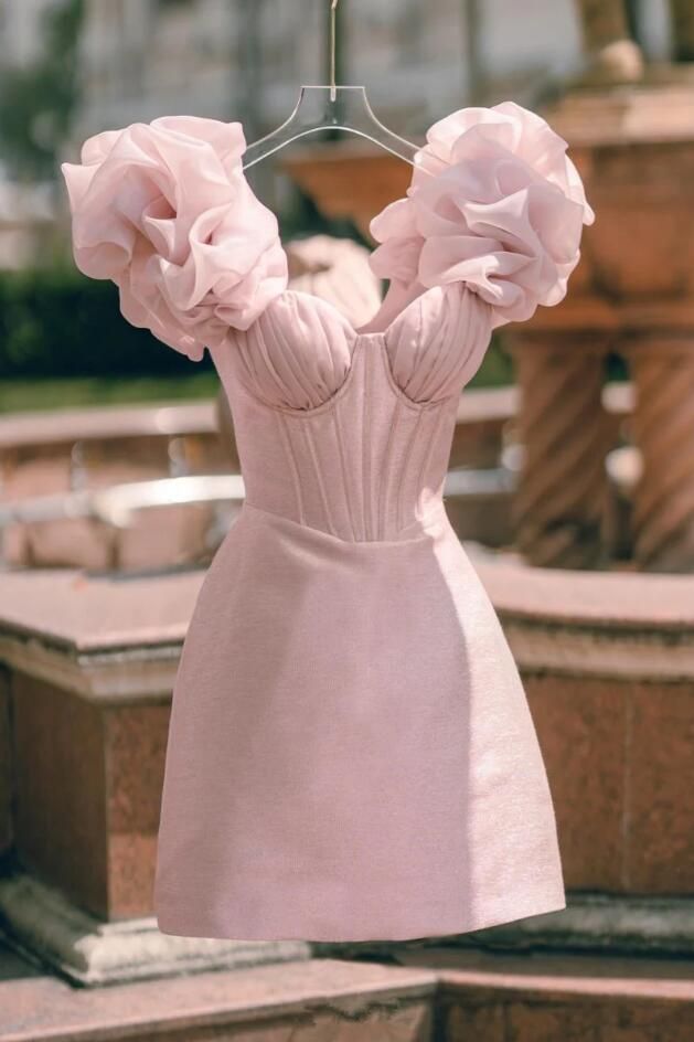 Stunning Short Hoco Dress Corset Homecoming Dress Party Dress Outfits - View 2 | VelvetHem