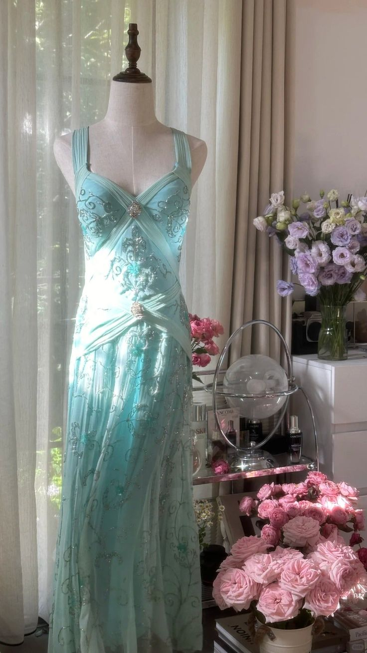 Gorgeous Mermaid Sweetheart Chiffon Sequin Beaded Long Prom Dress, Evening Dress - View 10 | VelvetHem