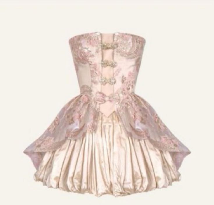 Vintage Ball Gown Strapless Pink Homecoming Dress 18th Birthday Outfits