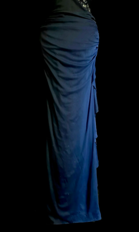 Gradient Mermaid Sweetheart Chiffon Sequin Without Sleeves Long Prom Dress, Evening Dress - View 5 | VelvetHem