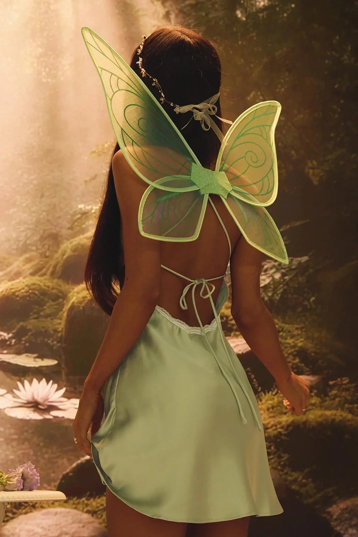 Charming A Line Spaghetti Straps Green Short Homecoming Dress with Lace