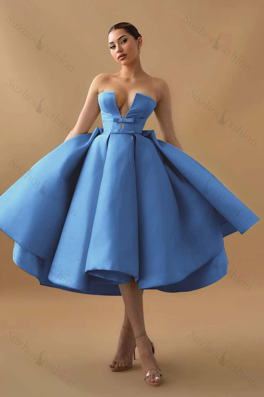 Chic Mint Green Strapless Sleeveless A Line Homecoming Dress With Ruffles