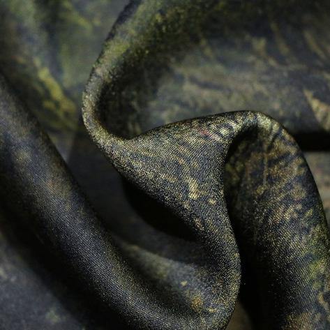 Chinese Button silk clothes Women 18th Century Outfits green prints loose Dress summer