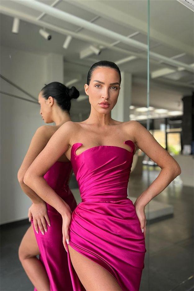 Classic Sleeveless Amazing  Split Mermaid Evening Dresses