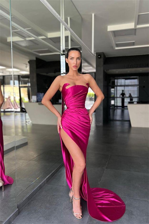 Classic Sleeveless Amazing  Split Mermaid Evening Dresses