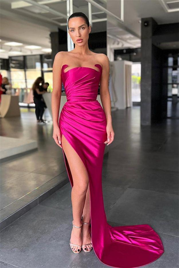 Classic Sleeveless Amazing  Split Mermaid Evening Dresses