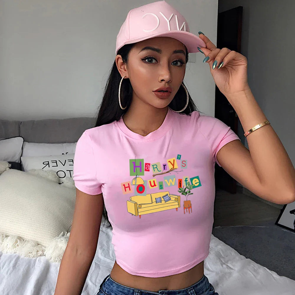 Harry's House Y2K Crop Baby Tee for Women