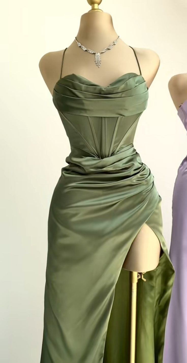 Cowl Neck Mermaid Long Prom Dress with Slit - VelvetHem