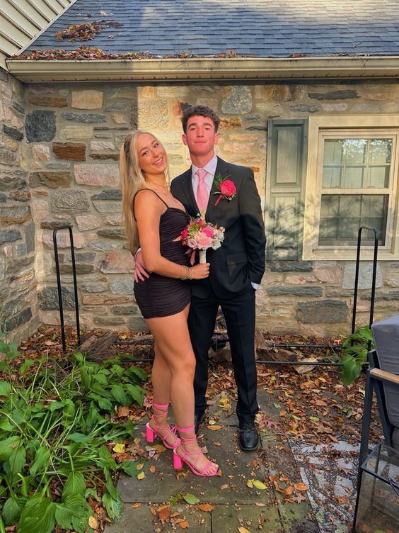 Sexy Black Homecoming Dress Black Tight Dress (ZD11366)