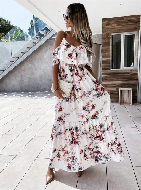 Patricia Boutique Maxi Dress Floral Off Shoulder Elevated Occasion Wear
