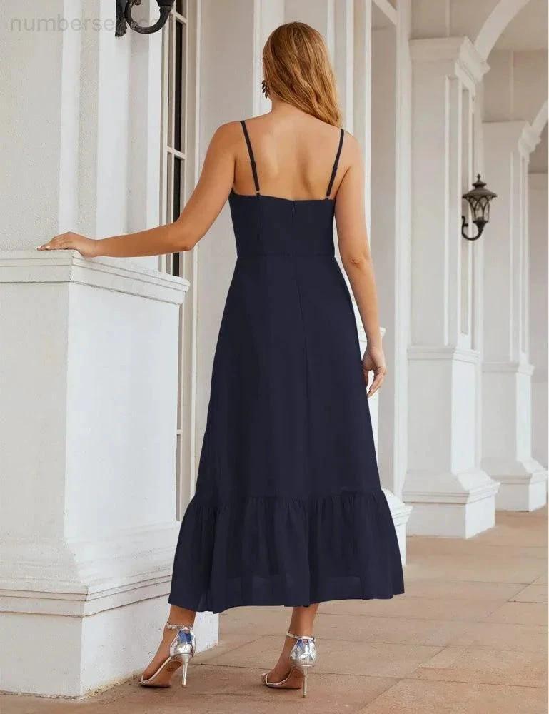ZapDress  Spaghetti Strap Chiffon Bridesmaid Dress Ankle Length Formal A Line Cocktail Party Homecoming Dress for Juniors (ZD16949)