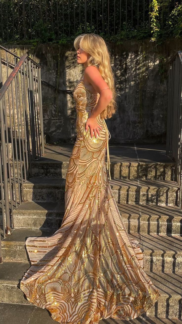 Vintage Mermaid Long Prom Dress Party Evening Dress - View 3 | VelvetHem