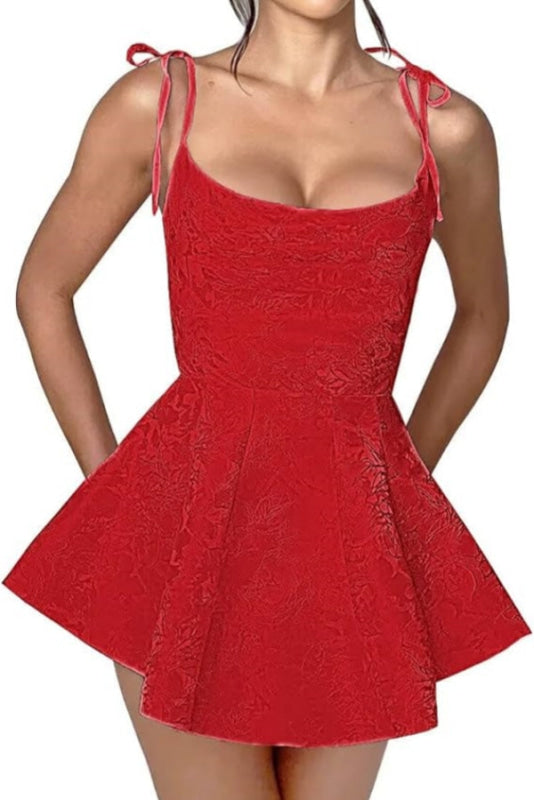 Elegant Spaghetti Straps Satin Short Homecoming Dresses online