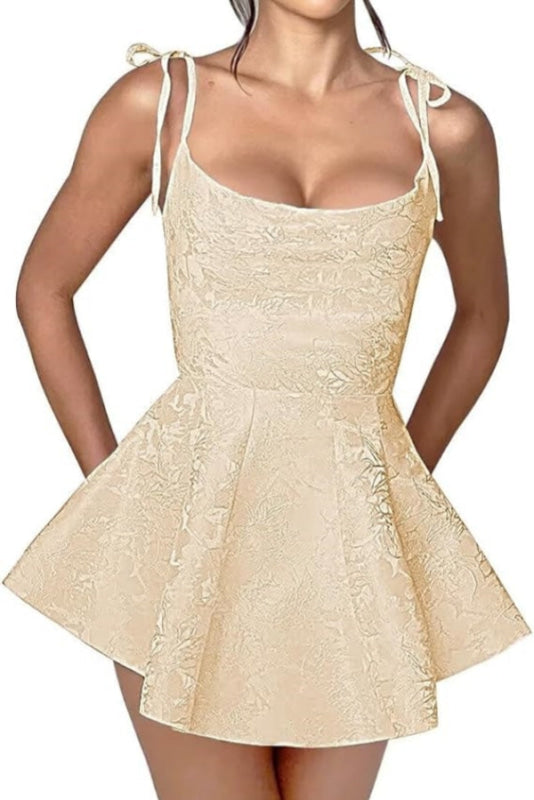 Elegant Spaghetti Straps Satin Short Homecoming Dresses online