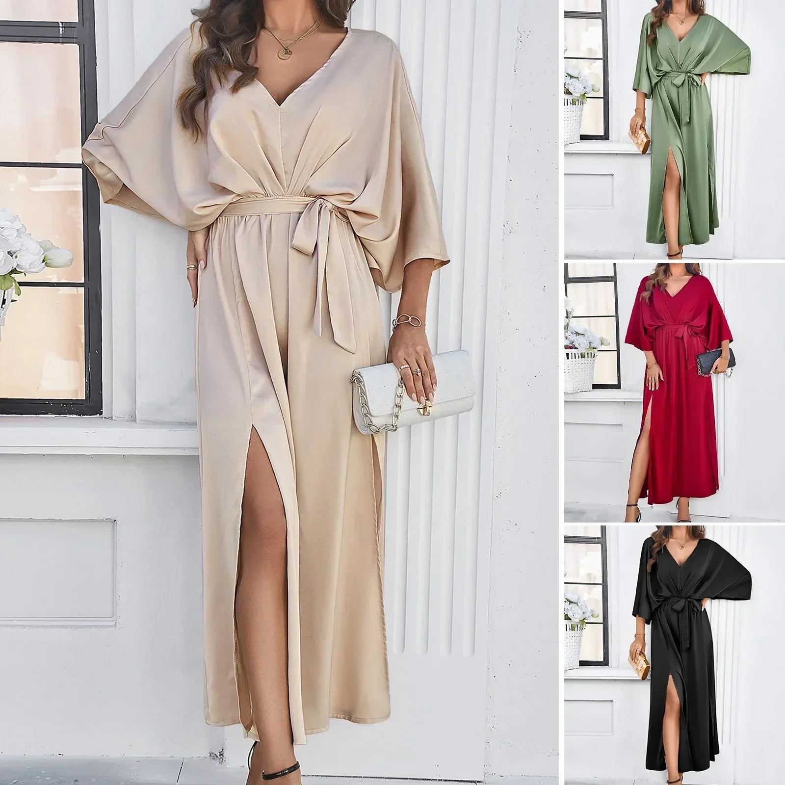 Concordia V-neck Dress in a Loose Fit for Women Smart Casual Outfit