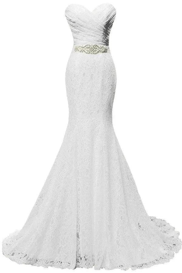 Elegant Mermaid Wedding Dresses Sweetheart Wedding Gowns (ZD16105) - VelvetHem