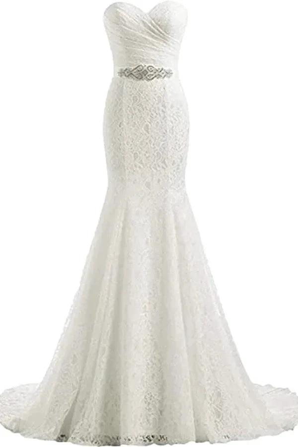 Elegant Mermaid Wedding Dresses Sweetheart Wedding Gowns WD720 by pgmdress