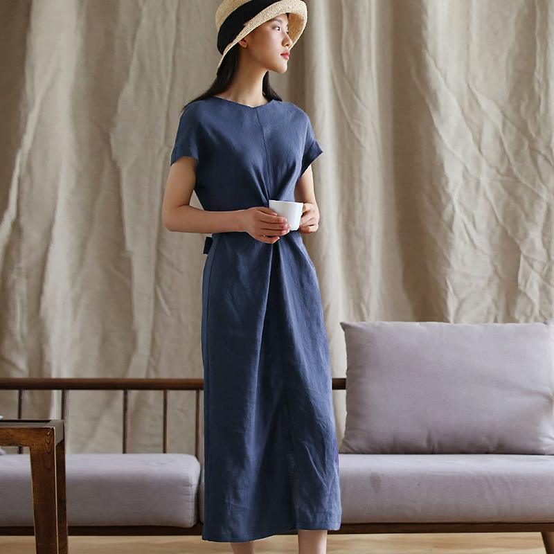 Elegant Pure Color Charming Plus Size Dress