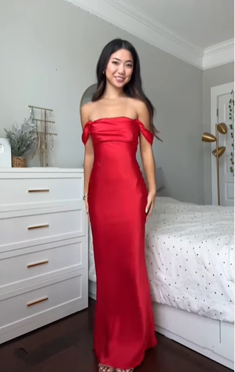 Elegant Pink Satin Sheath Prom Dress Long Party Evening Dress - View 7 | VelvetHem