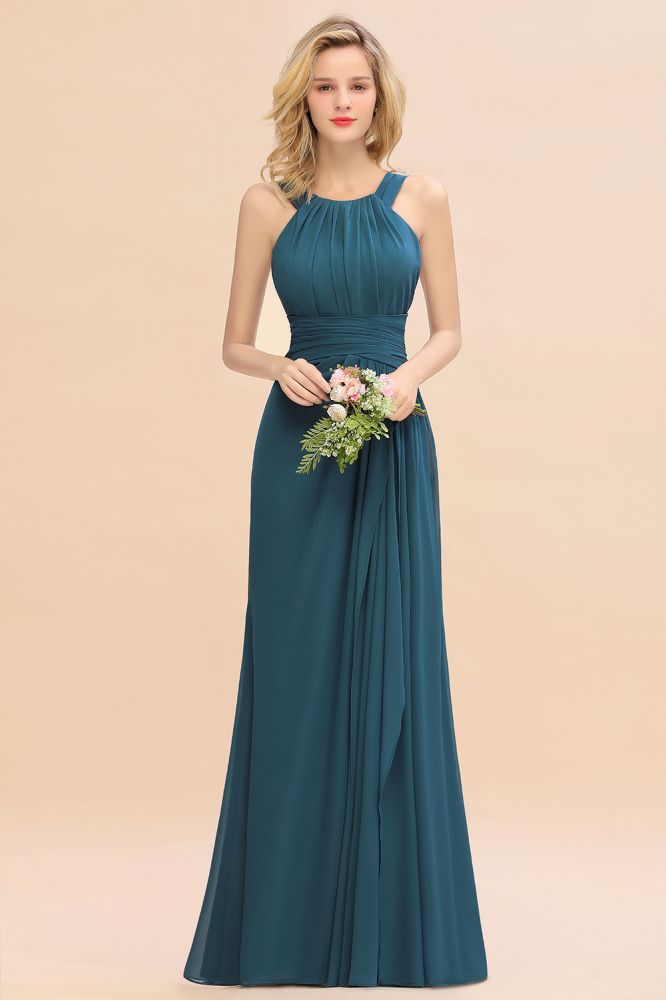 Fabulous Halter Elegant Bridesmaid Dresses Long Dress for Wedding Party