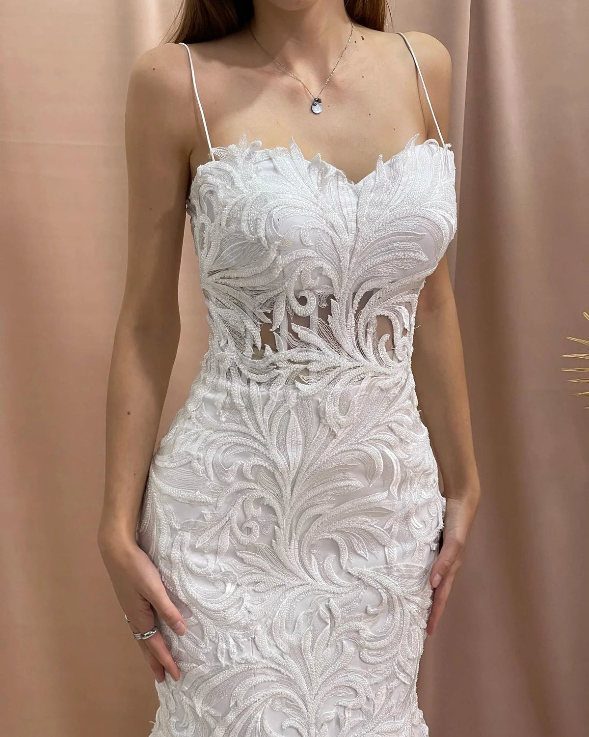 Fabulous Mermaid Sweetheart Sleeveless Appliques Tulle Satin Wedding Dresses (ZD15580)