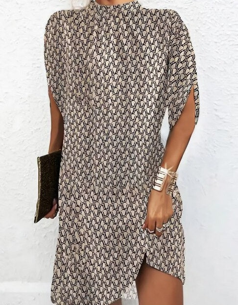 Assunta Effortless Fashionable Batwing Sleeve Dress Elevated Occasion Wear