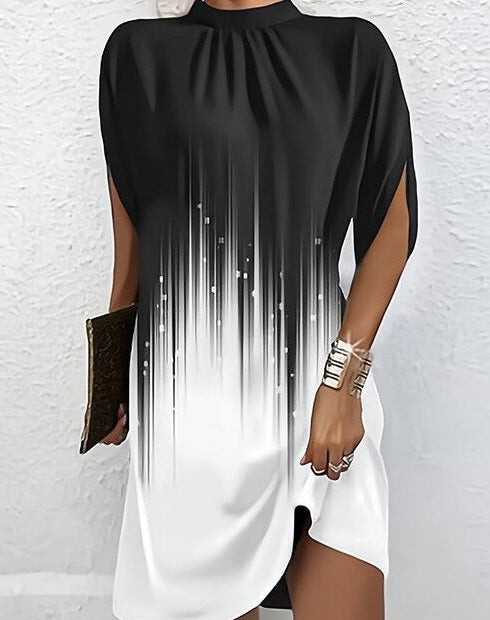 Assunta Effortless Fashionable Batwing Sleeve Dress Elevated Occasion Wear