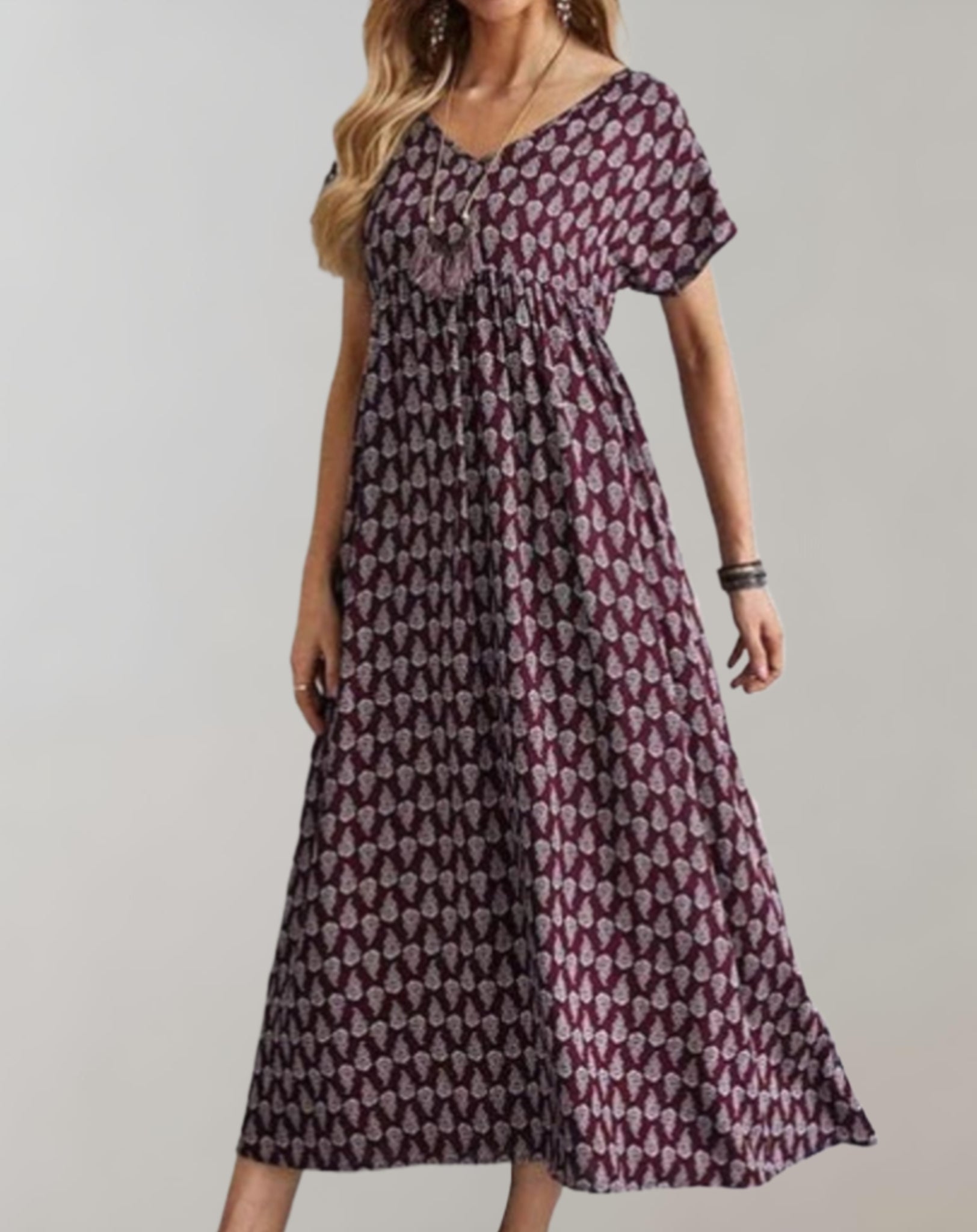 Margarita Statement Long Summer Dress Occasion Edit
