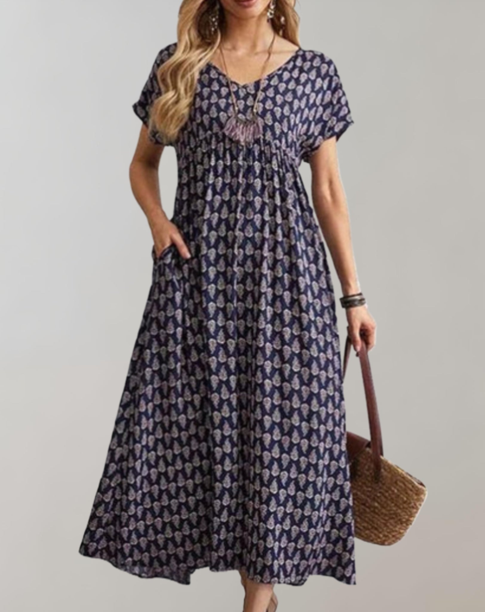 Margarita Statement Long Summer Dress Occasion Edit