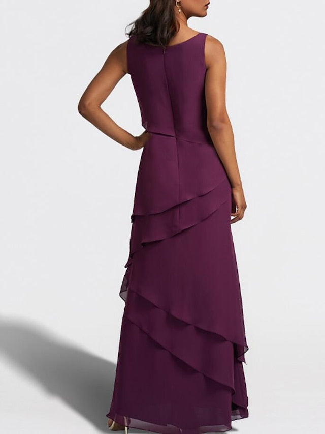 Long Mother of the Bride Sheath Dress with Matching Jacket