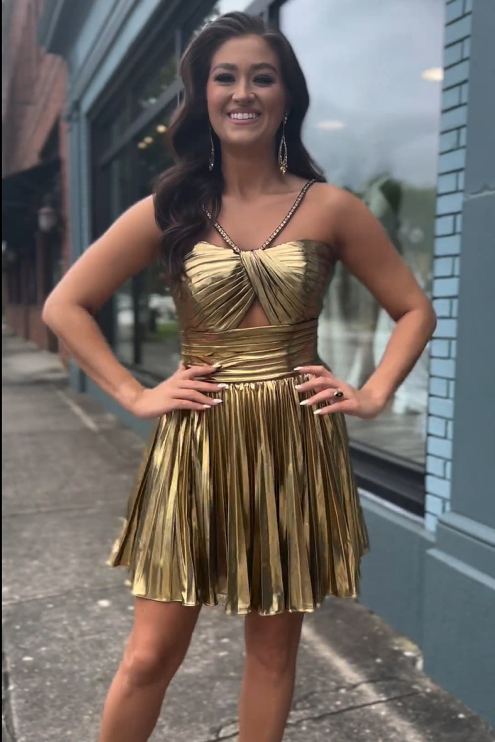 Fuchsia Homecoming Dresses A-Line Halter Pleated Short Cocktail Dresses