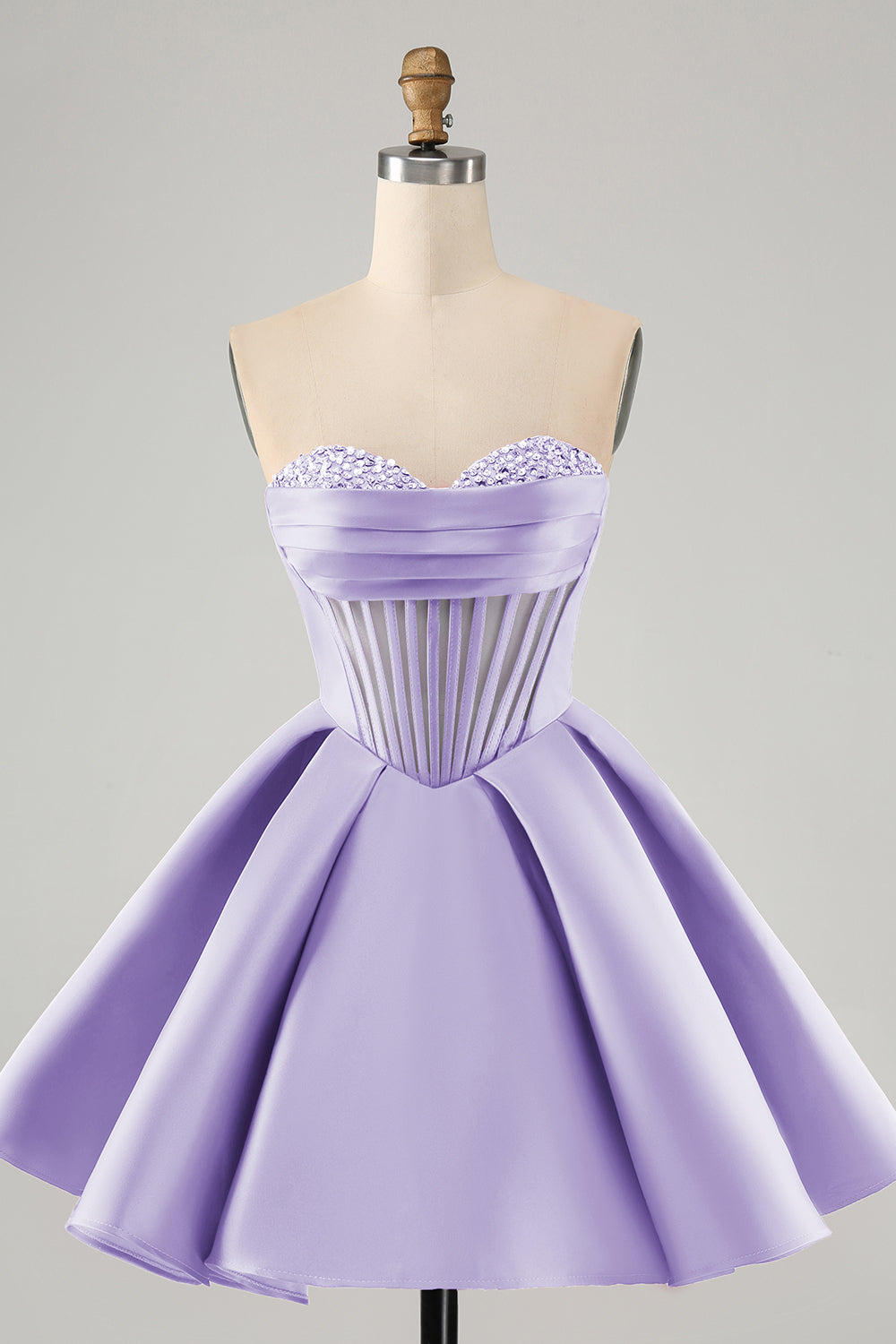 Fuchsia Homecoming Dresses Strapless Corset Beaded Tight Short Cocktail Dresses