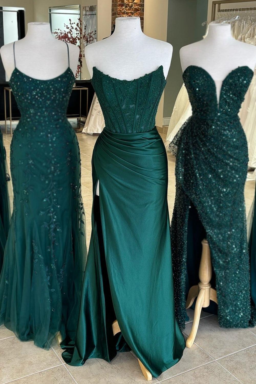 Fuchsia Prom Dress Sheath Corset Long Formal Dress With Lace