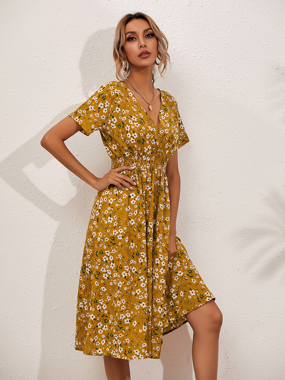 Karen Statement Summer Dress with Floral Print Boutique Collection
