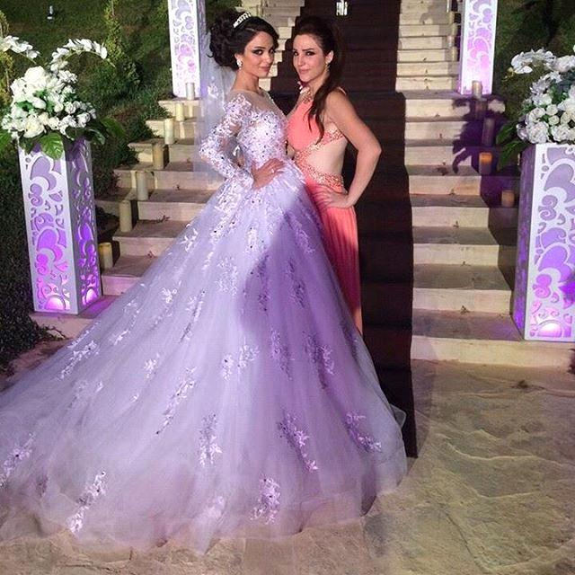 Gorgeous Long Sleeve Lace Princess Dress A-Line Tulle  Wedding Dress WE0011