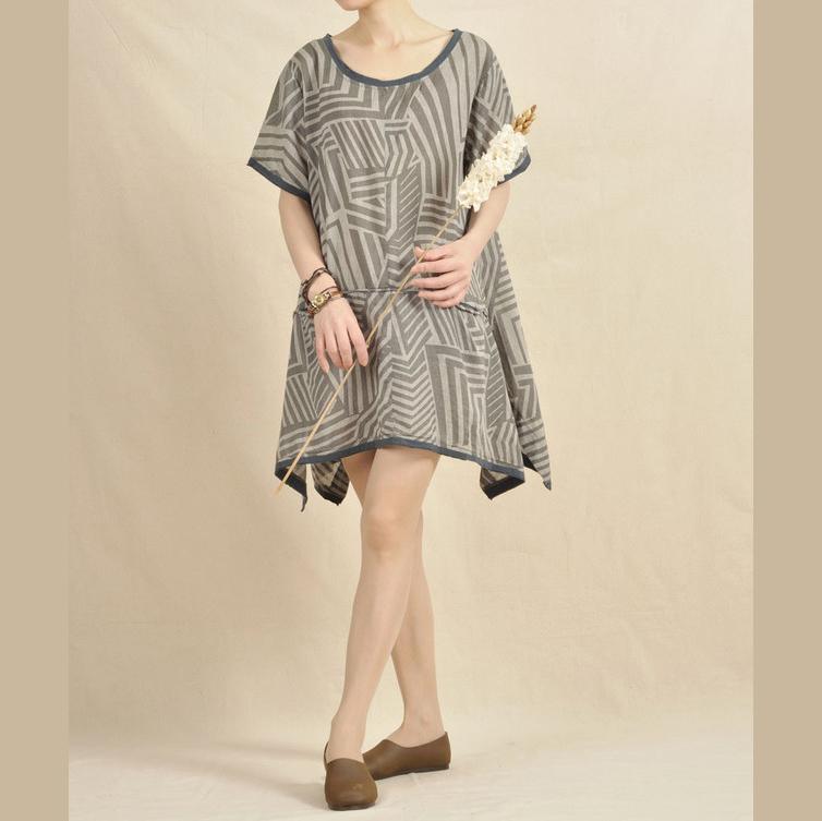 Gray Secret labyrinth sundress oversize shift dress
