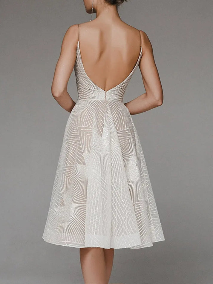 Rosalía Timeless Luxurious Dress with an Open Back Premium Wardrobe Essential